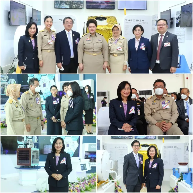 วว. ร่วมเฝ้าฯ รับเสด็จ สมเด็จพระกนิษฐาธิราชเจ้า กรมสมเด็จพระเทพรัตนราชสุดาฯ เสด็จพระราชดำเนินทรงทอดพระเนตร ศูนย์ประกอบและทดสอบดาวเทียมแห่งชาติและดาวเทียม THEOS-2A