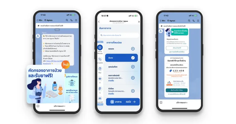 Agnos health หนึ่งใน 4 ทีมจากโครงการ Accelerate Impact with Pruksa จับมือกับ สำนักการแพทย์ กทม.ให้บริการคัดกรองโรคด้วย AI ผ่าน LINE OA โรงพยาบาลรัฐ
