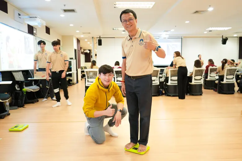 The Division of General Affairs at the University of Phayao recently hosted a Project with the Theme of "Good Health and Well-Being: BMI Challenge."