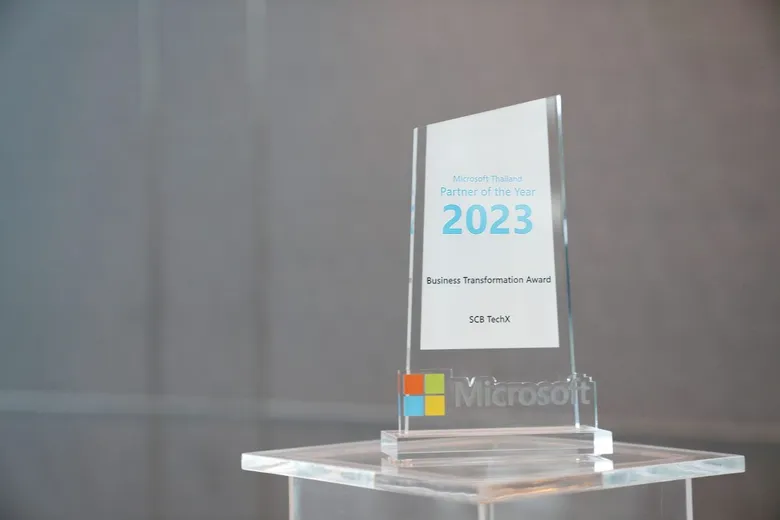 SCB TechX earns Business Transformation Partner Award of the Year for utilizing Microsoft's AI Innovations to seamlessly drive corporate digital transformation
