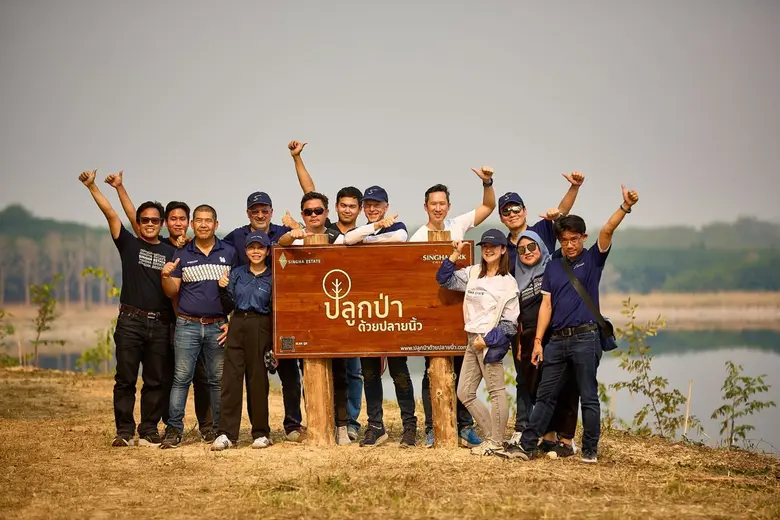ต่อโครงการ "ปลูกป่าด้วยปลายนิ้ว" ปีที่ 3 เดินหน้าปลูกป่า 1 ล้าน ตร.ม. สร้างพื้นที่สีเขียว มุ่งสู่องค์กรที่มีความเป็นกลางทางคาร์บอนครบวงจร ตามปรัชญา "Go Beyond Dreams"