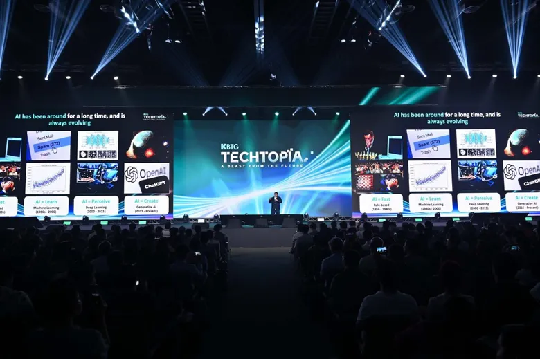 KBTG จัดอีเวนท์แห่งปี KBTG Techtopia โชว์เคสนวัตกรรม ผนึกความร่วมมือกับผู้นำด้าน AI ระดับโลก พร้อมชูบทบาทไทยในการเป็นจุดหมายปลายทางของเทคโนโลยีแห่งอนาคต