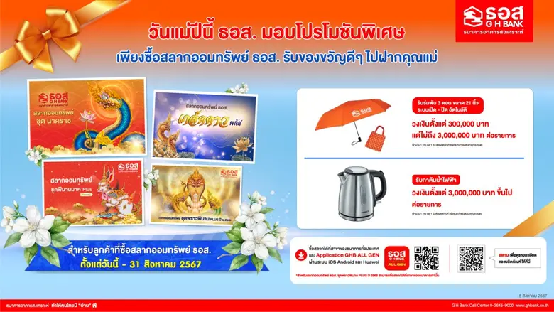 ธนาคารอาคารสงเคราะห์ (ธอส.) ชวนบอกรักแม่ ...