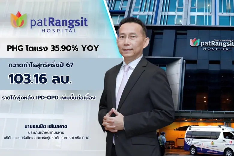 “แพทย์รังสิตเฮลท์แคร์กรุ๊ป” กวาดกำไรสุทธิ...