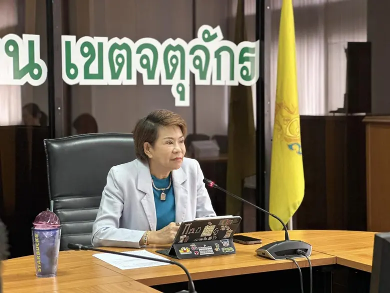 นางสาวภัทร์กร สินสุข ผู้อำนวยการเขตจตุจักร กทม. กล่...