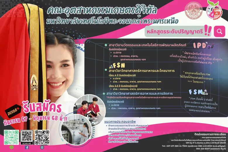คณะอุตสาหกรรมเกษตรดิจิทัล มหาวิทยาลัยเทคโ...