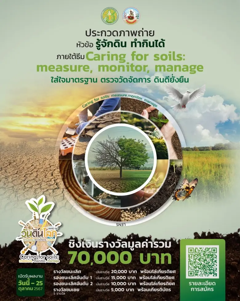 กรมพัฒนาที่ดินขอเชิญชวนส่งผลงานเข้าร่วมกา...