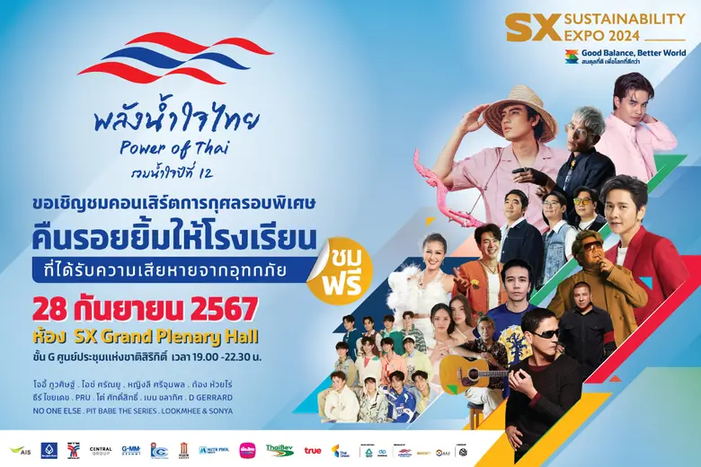 คอนเสิร์ต "พลังน้ำใจไทย คืนรอยยิ้มให้โรงเ...