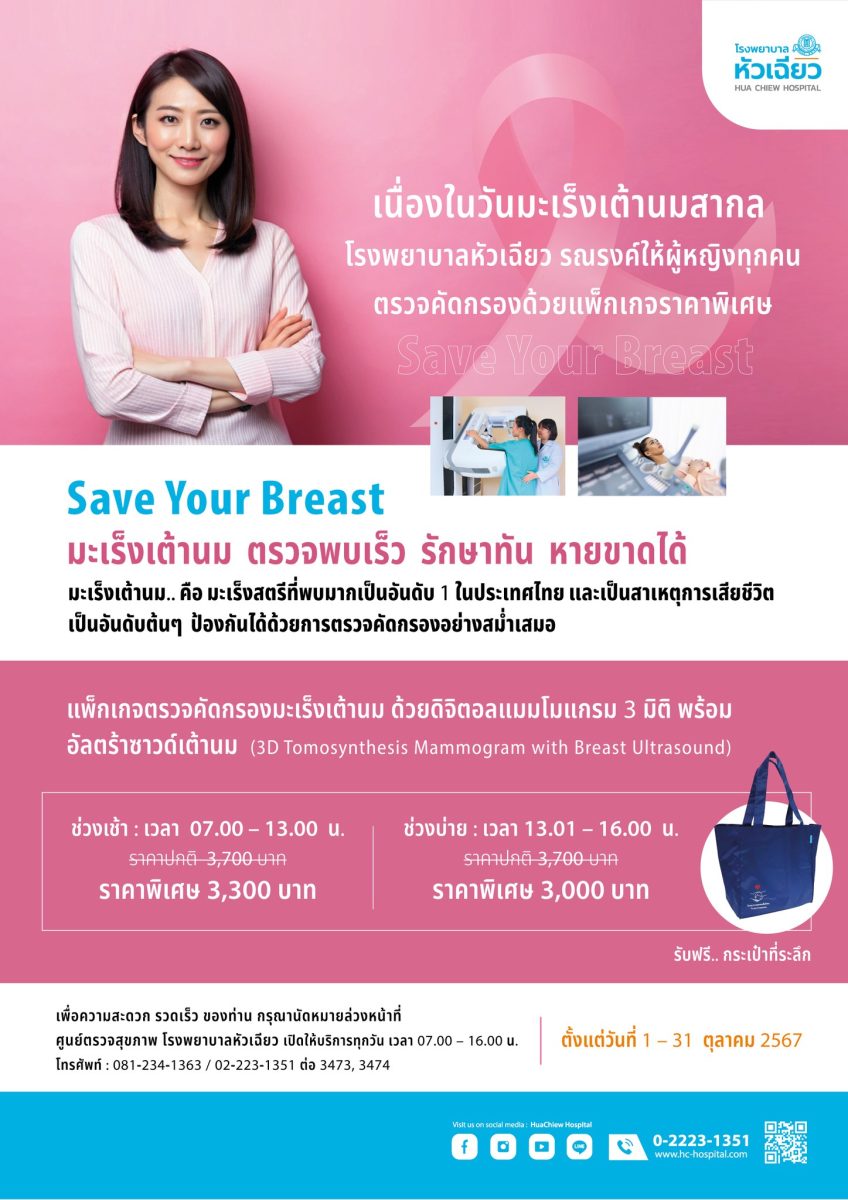 มะเร็งเต้านม "มฤตยูเงียบ" ที่คร่าชีวิตผู้...