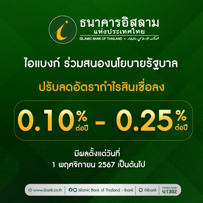 ธนาคารอิสลามแห่งประเทศไทย (ไอแบงก์) ร่วมส...