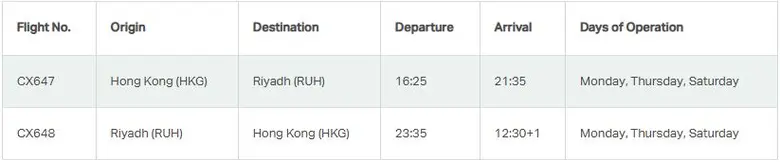 Cathay Pacific celebrates the launch of direct passenger flights between Hong Kong and Riyadh