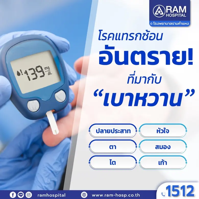 โรคแทรกซ้อนอันตราย! ที่มากับ "เบาหวาน" โร...