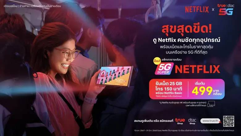 ดู Netflix ทั้งที ต้องดีกว่า! ทรู จัดให้ส...