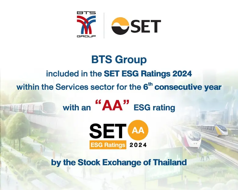 BTS Group Holdings PCL was included in th...