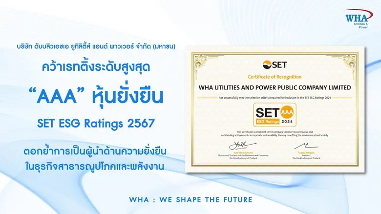 บมจ. ดับบลิวเอชเอ ยูทิลิตี้ส์ แอนด์ พาวเว...