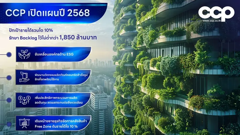 CCP เปิดแผนปี 2568 ย้ำพันธกิจด้านความยั่ง...