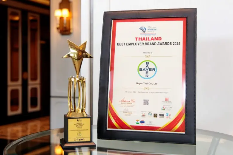 บริษัท ไบเออร์ไทย จำกัด รับรางวัล THAILAN...
