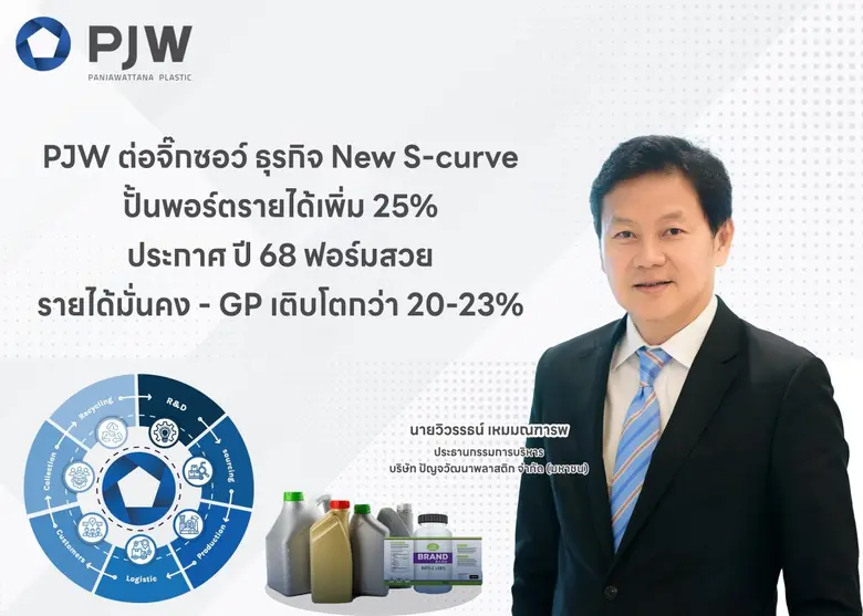 บมจ.ปัญจวัฒนาพลาสติก หรือ PJW เดินเกมรุก ปั้นธุรกิจ...