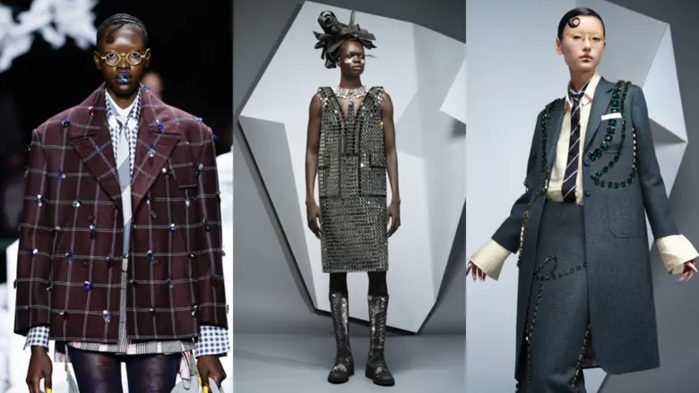 Swarovski illuminated Thom Browne's Fall ...