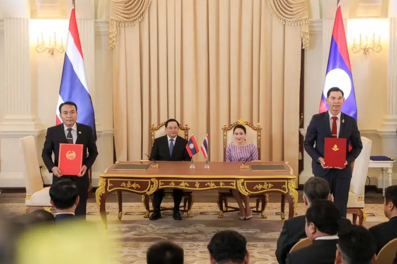 การรถไฟฯ "ไทย ลาว" จับมือลงนาม MOU พัฒนาเ...