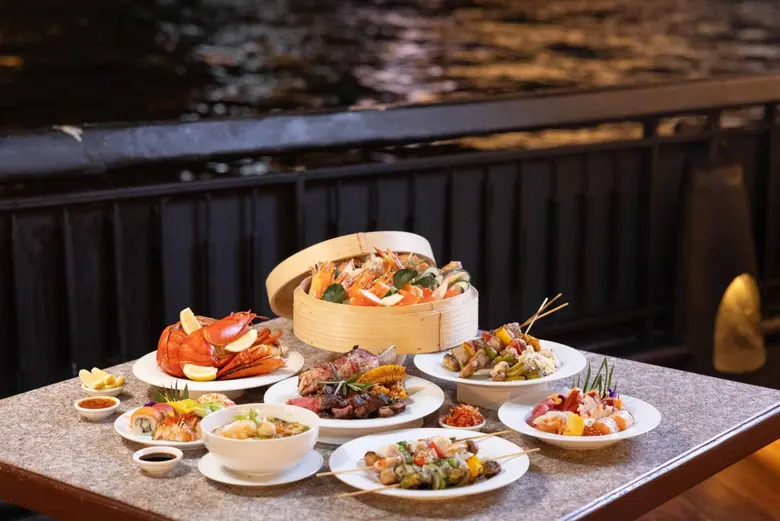 Dive into a feast of land and sea in a th...