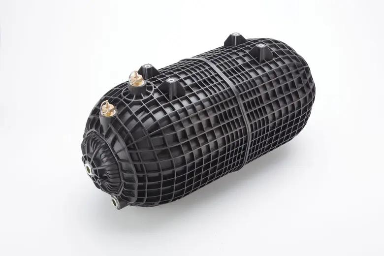 First plastic air tank for commercial veh...