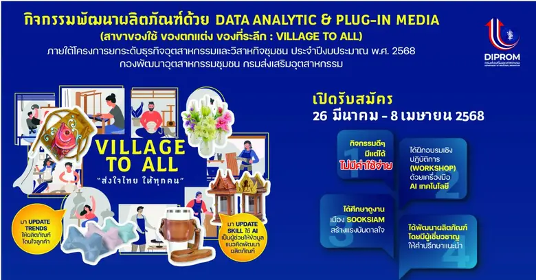 กิจกรรมพัฒนาผลิตภัณฑ์ด้วย Data Analytic &...