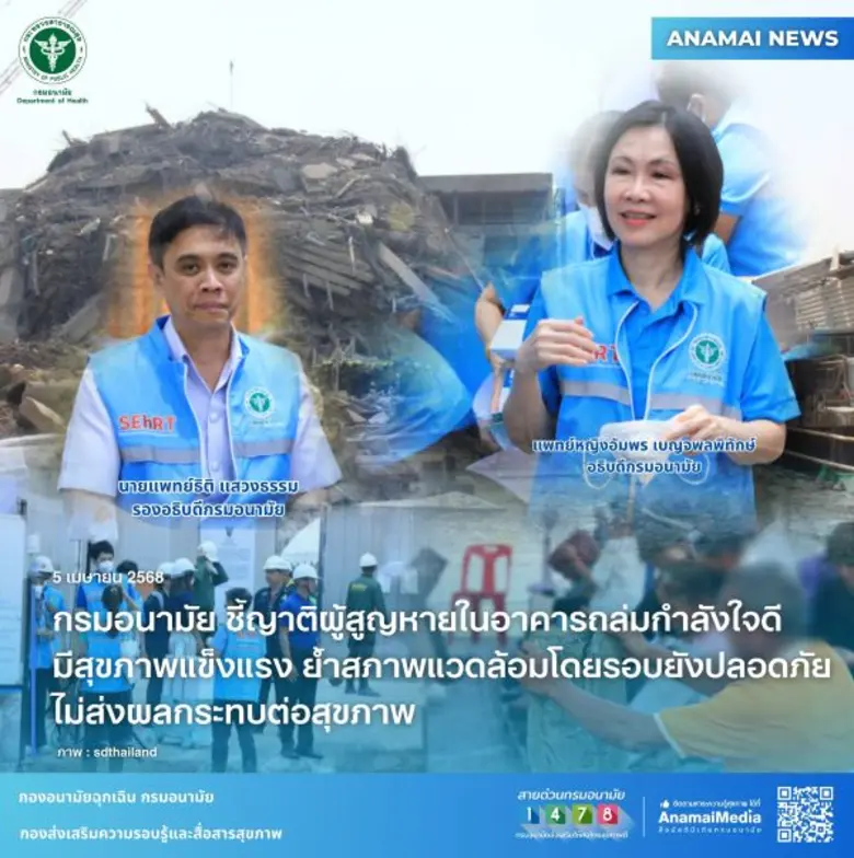 อธิบดีกรมอนามัย กระทรวงสาธารณสุข เผยหลังล...