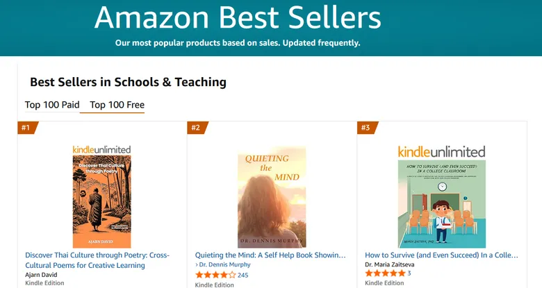 หนังสือเรียนวัฒนธรรมไทยคว้าอันดับ 1 บน Amazon Kindle