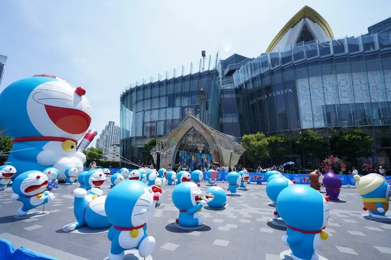 "100% Doraemon in Town" โดราเอมอนยักษ์ปรากฏตัวริมแม่น้ำเจ้าพระยา!