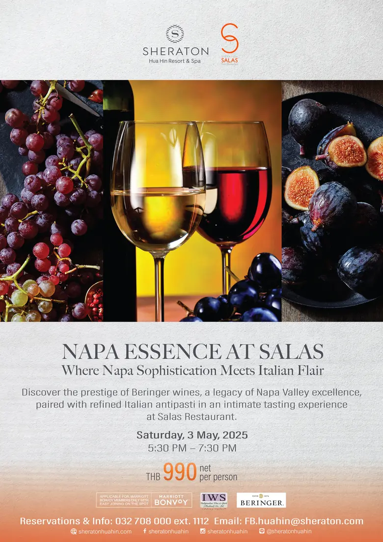Tastes of May at Sheraton Hua Hin Resort &amp; Spa - Three Saturdays, Three Flavors, One Memorable Month.