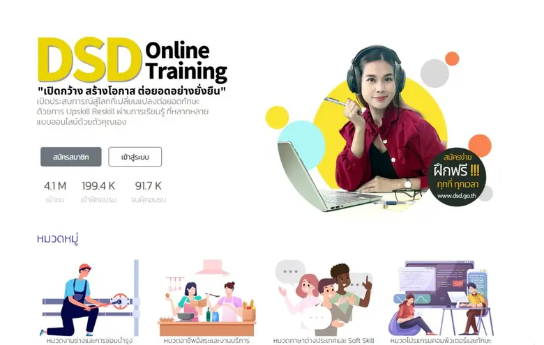 "อธิบดีเดชา มอบของขวัญวันแรงงาน 2568 เปิดคอร์ส Up Skill ด้านดิจิทัล เรียนฟรีผ่าน DSD Online Training ทุกที่ ทุกเวลา"