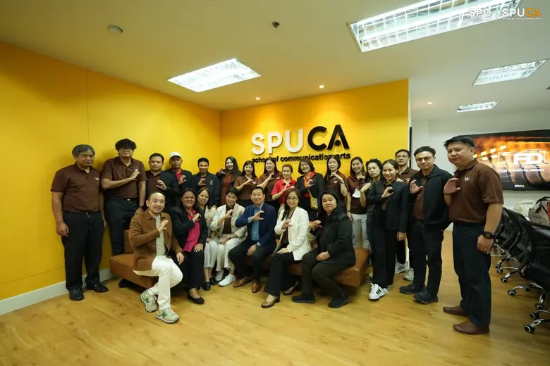 คณะนิเทศฯ SPU ต้อนรับ ผู้บริหาร ม.แม่โจ้ เยี่ยมชมการเรียนการสอน SPUCA 2.0 ผสานเทคโนโลยี-ความคิดสร้างสรรค์ เสริมแกร่งนักนิเทศศาสตร์ยุคใหม่