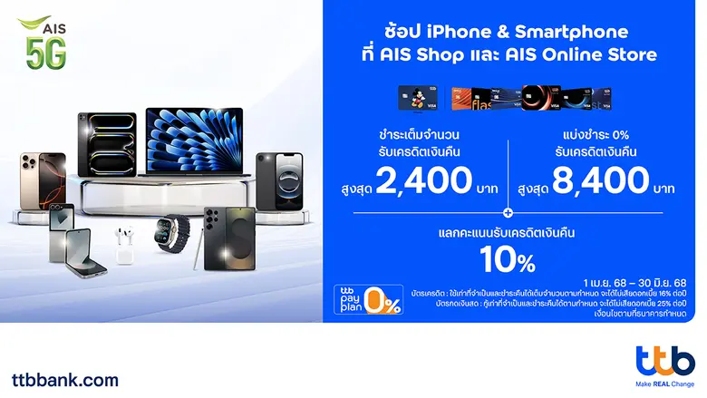 ทีเอ็มบีธนชาต หรือ ทีทีบี มอบสิทธิพิเศษคุ...