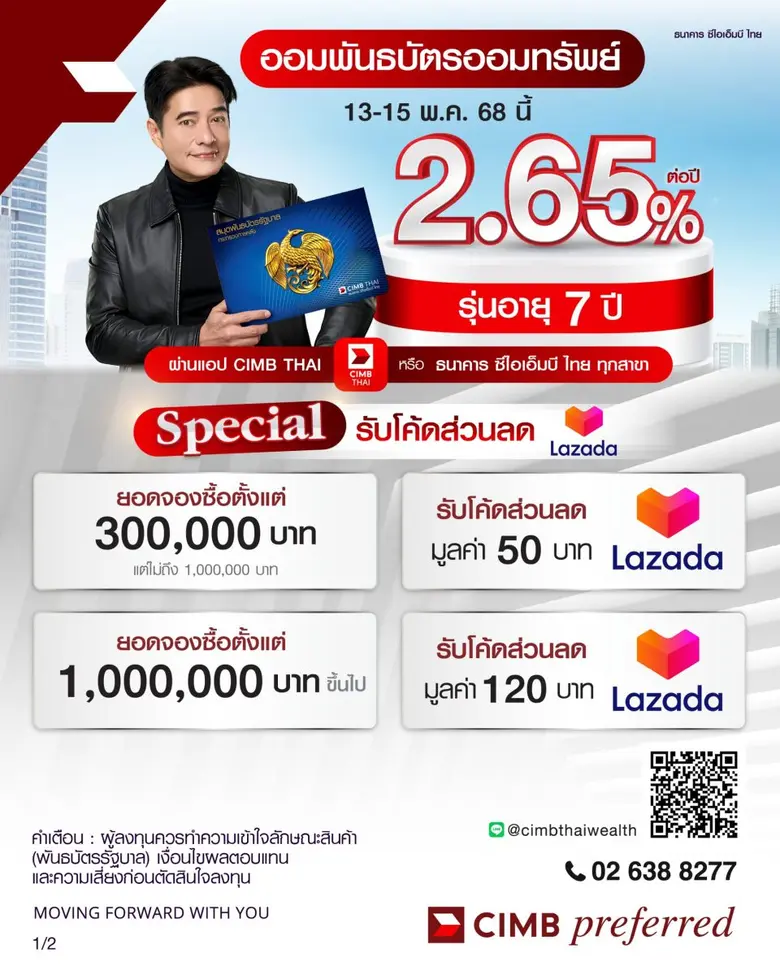 ธนาคาร ซีไอเอ็มบี ไทย หนึ่งในตัวแทนจำหน่า...