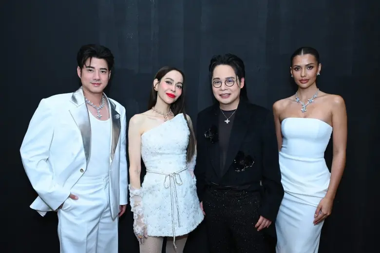 "มาริโอ้ - แอนโทเนีย - นัท มีเรีย" ออร่าพุ่ง! ร่วมงานโชว์เครื่องประดับชั้นสูง "บิวตี้เจมส์"