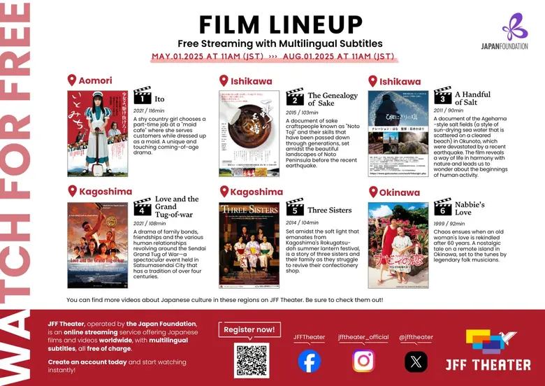 JFF THEATER แพลตฟอร์มดูภาพยนตร์ญี่ปุ่นฟรีออนไลน์ทั่วโลก