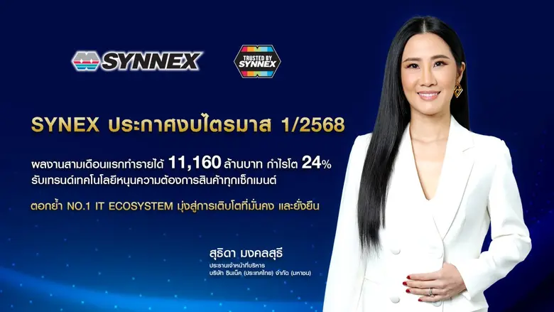บมจ.ซินเน็ค(ประเทศไทย) หรือ SYNEX เปิดงบไ...