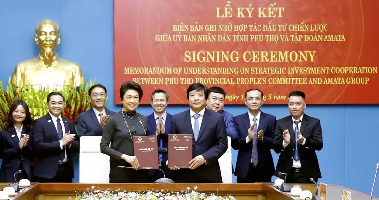"อมตะ วีเอ็น" ขยายพอร์ตเวียดนามเหนือ จับมือรัฐบาล จ.ฟู้เถาะ ยกระดับเศรษฐกิจภูมิภาค หนุนพัฒนาเมืองอุตฯ อัจฉริยะยั่งยืน