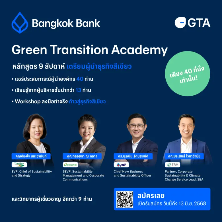 หนุนผู้ประกอบการไทยเปลี่ยนผ่านสู่เศรษฐกิจ...