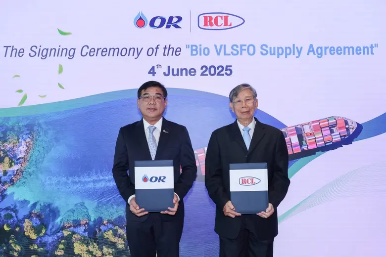OR ร่วมกับ RCL พัฒนาการใช้น้ำมัน BIOFUEL สำหรับเรือขนส่งสินค้าเป็นครั้งแรก