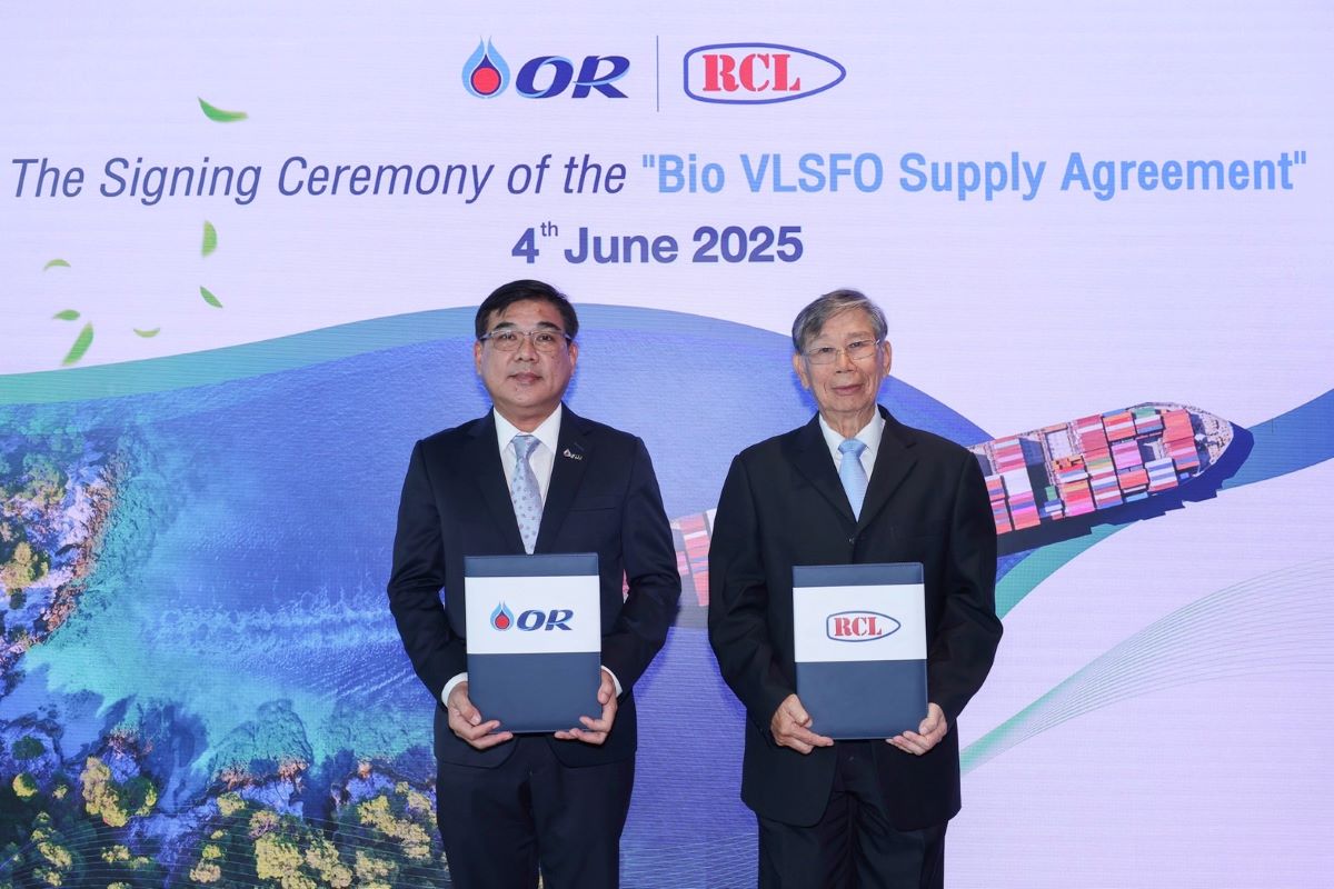OR ร่วมกับ RCL พัฒนาการใช้น้ำมัน BIOFUEL สำหรับเรือขนส่งสินค้าเป็นครั้งแรก