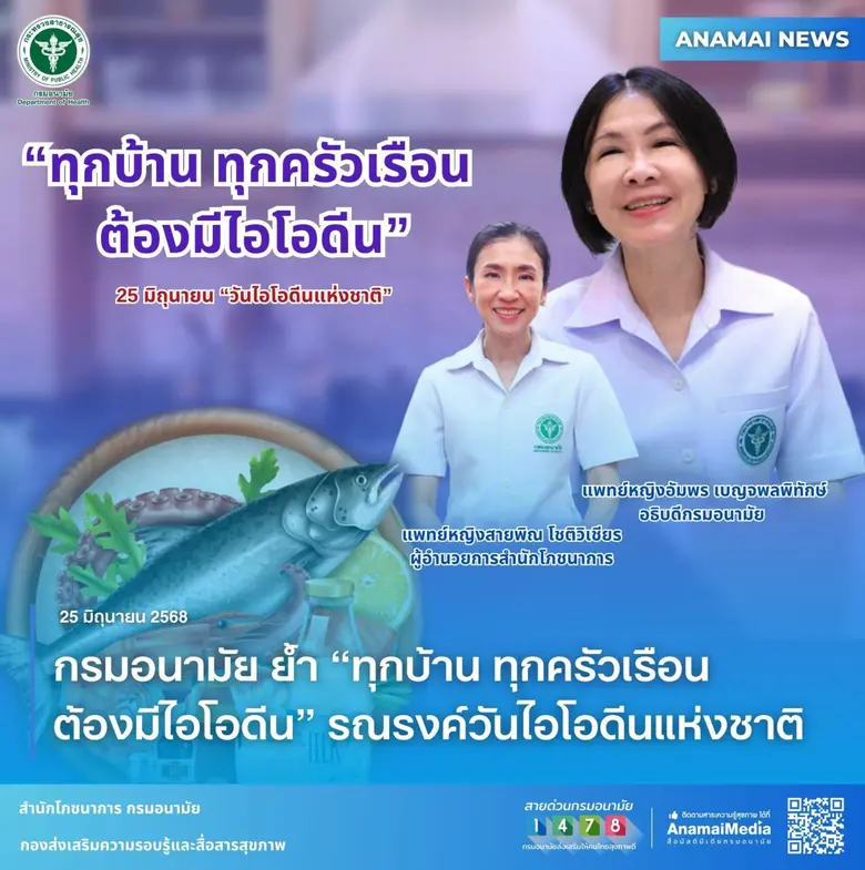 กรมอนามัย กระทรวงสาธารณสุข จัดกิจกรรมรณรงค์วันไอโอด...