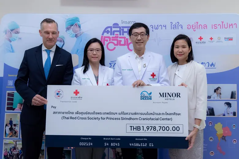 Minor Hotels recently donated THB 1,978,7...