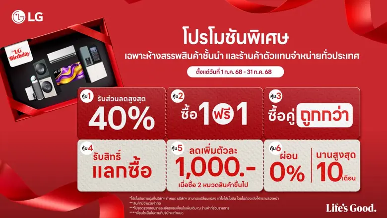 แอลจี ฉลองครบรอบ 37 ปี จากเกาหลีสู่ไทย