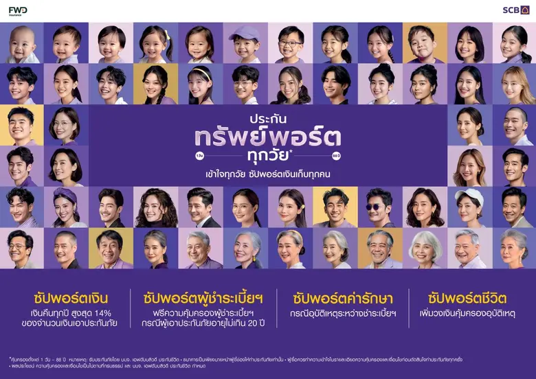 ไทยพาณิชย์จับเทรนด์ตลาด Hyper-Personalization เปิดตัว "ประกันทรัพย์พอร์ตทุกวัย*" ตอบโจทย์ 88 ความต้องการที่แตกต่างอย่างลึกซึ้งของคน 88 วัย
