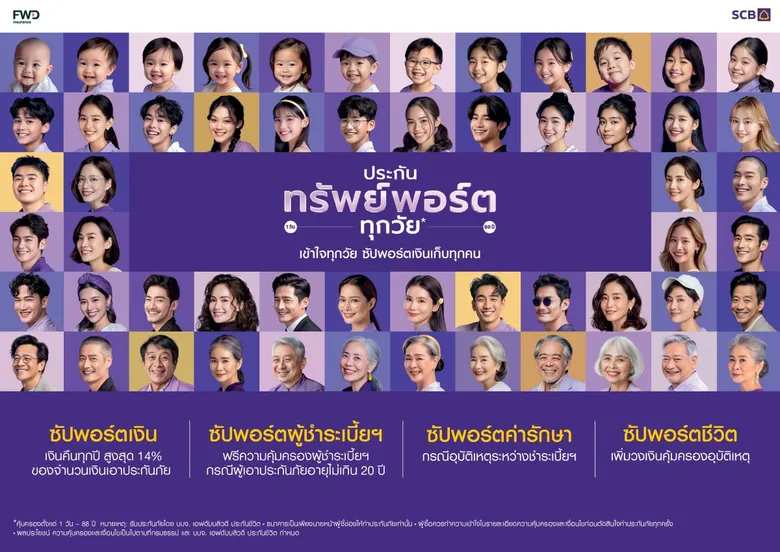 ไทยพาณิชย์จับเทรนด์ตลาด Hyper-Personalization เปิดตัว "ประกันทรัพย์พอร์ตทุกวัย*" ตอบโจทย์ 88 ความต้องการที่แตกต่างอย่างลึกซึ้งของคน 88 วัย