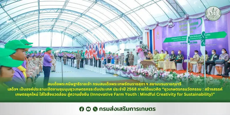 ภายใต้แนวคิด "ยุวเกษตรกรนวัตกรรม : สร้างส...