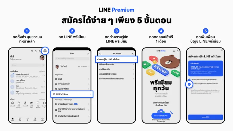 มาตามสัญญา! LINE Premium ให้บริการแล้ววันนี้! โปรแกรมสมาชิกให้คุณใช้ LINE พรีเมียมกว่าเคย สมัครวันนี้ ทดลองใช้ฟรี 1 เดือน
