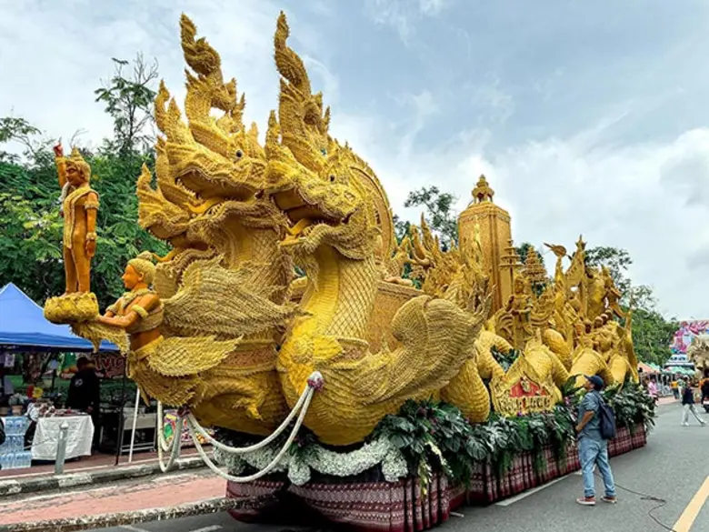 'ยันม่าร์' ร่วมสืบสานประเพณีแห่เทียนพรรษา 2568 จังหวัดอุบลราชธานี